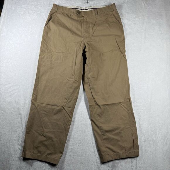 Other - Hiltl Men's Flat Front‎ Stretch Dress Pants Khaki 36x29 German Business